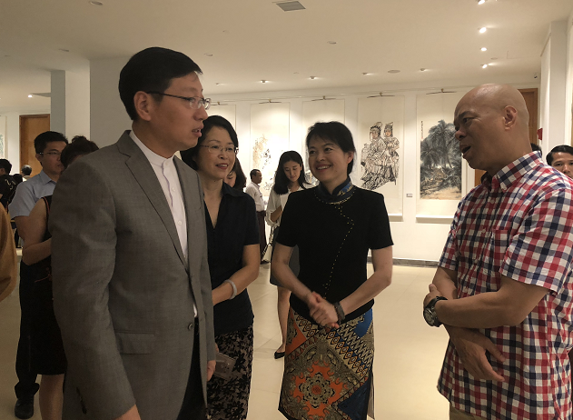 环球在线新闻 “美丽云南—云南画家作品展”在仰光中国文化中心开幕