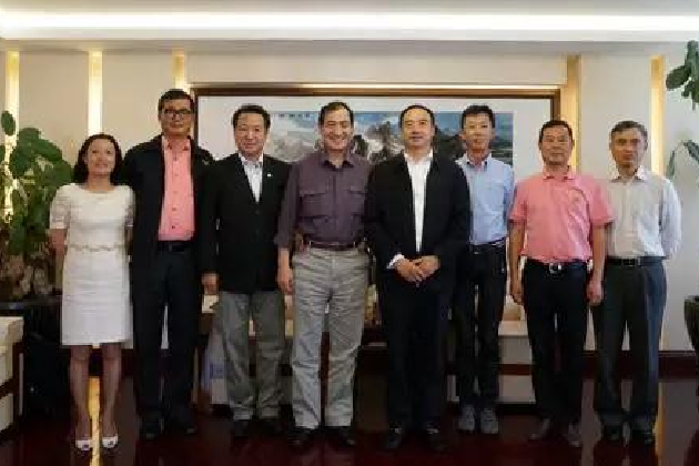 环球在线新闻 云南省台主任张朝德在昆明会见台湾汇德生物科技股份有限公司董事长理筱龙一行