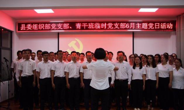 环球在线新闻 云南新平县委组织部党支部开展“忆初心、心向党”支部主题党日活动