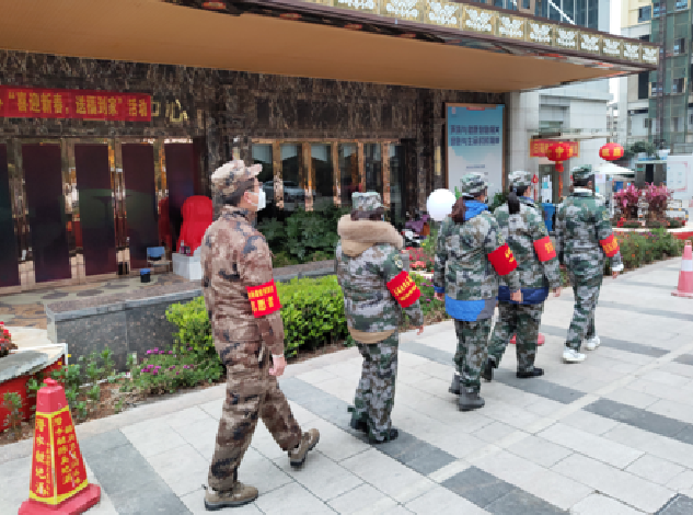 拓东民兵抗疫情系列报道之二守护城市平安的那抹迷彩