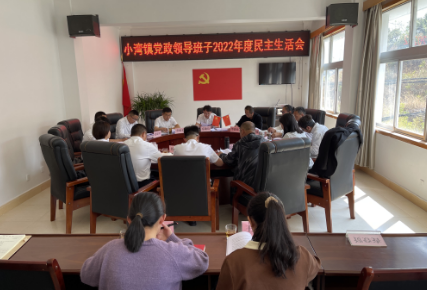 小湾镇领导班子召开2022年度 民主生活会