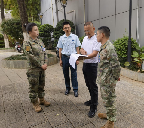 红河州退役军人事务局调研组 到开远市调研指导全国双拥模范城创建暨民族团结进步工作